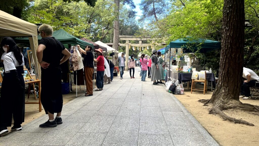 5月12日(日)は藤井寺市辛國神社で『からくに手づくり市』フード、雑貨など60店舗が出店!